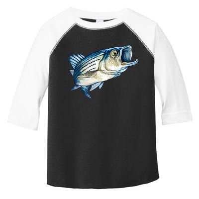 Wildlife - Striped Bass Toddler Fine Jersey T-Shirt