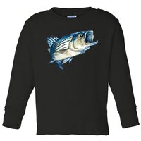 Wildlife - Striped Bass Toddler Long Sleeve Shirt