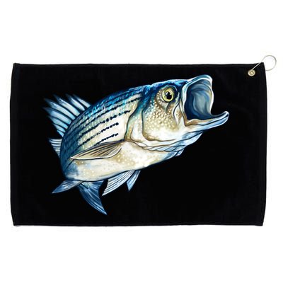 Wildlife - Striped Bass Grommeted Golf Towel