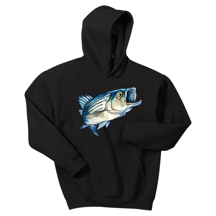 Wildlife - Striped Bass Kids Hoodie