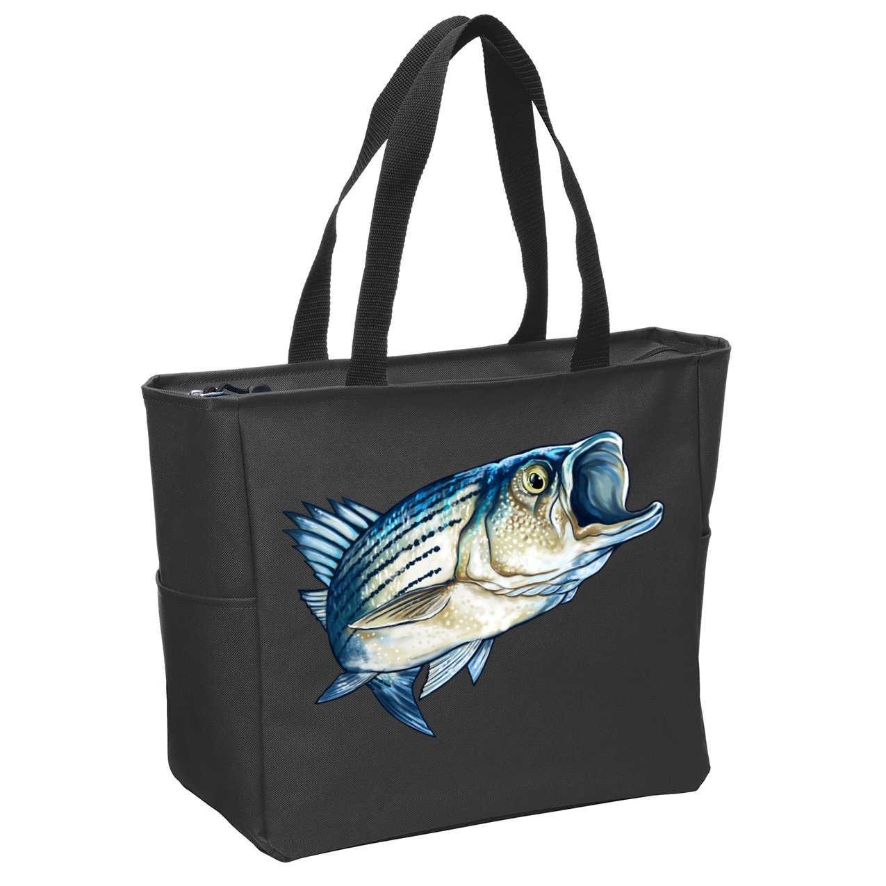 Wildlife - Striped Bass Zip Tote Bag