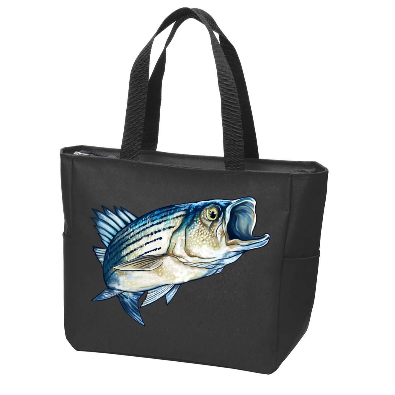 Wildlife - Striped Bass Zip Tote Bag