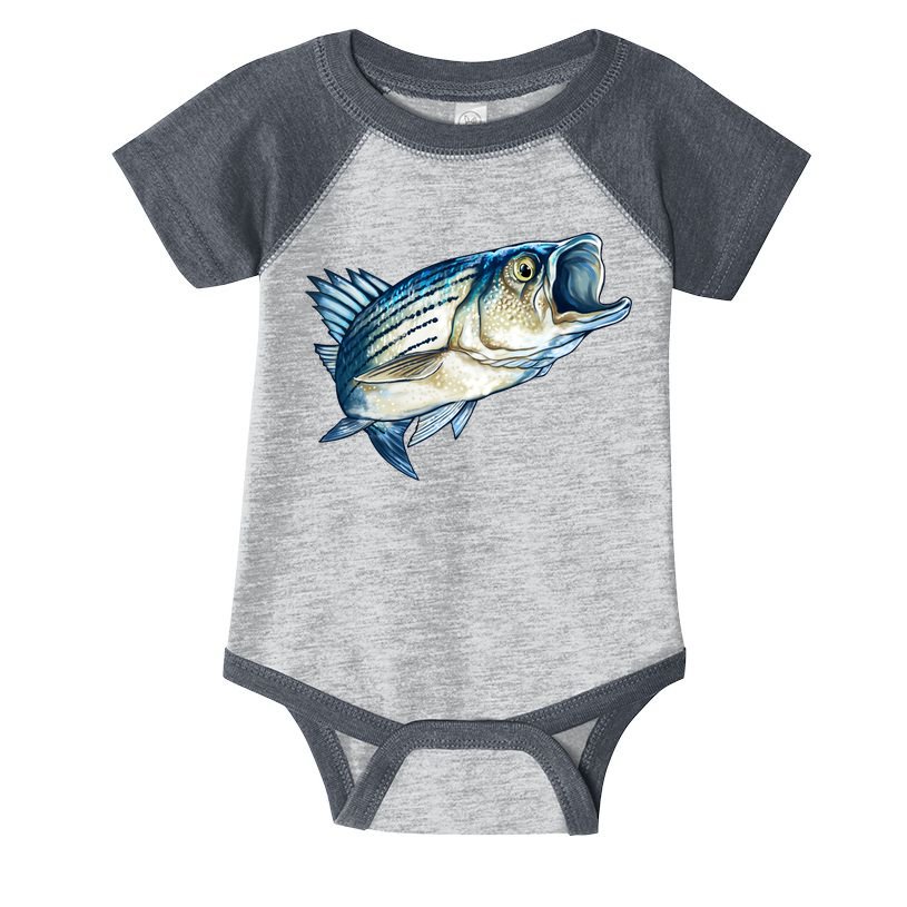 Wildlife - Striped Bass Infant Baby Jersey Bodysuit
