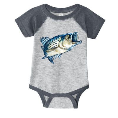 Wildlife - Striped Bass Infant Baby Jersey Bodysuit