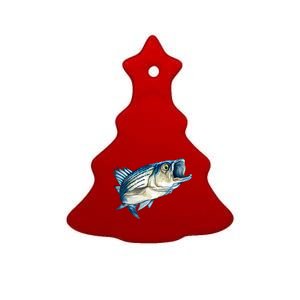 Wildlife - Striped Bass Ceramic Tree Ornament