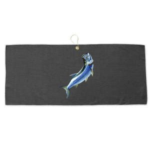 Wildlife - Tarpon Large Microfiber Waffle Golf Towel