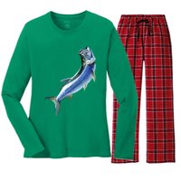 Wildlife - Tarpon Women's Long Sleeve Flannel Pajama Set 