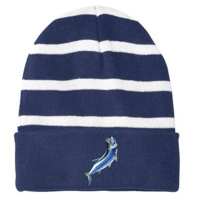 Wildlife - Tarpon Striped Beanie with Solid Band