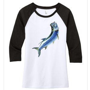 Wildlife - Tarpon Women's Tri-Blend 3/4-Sleeve Raglan Shirt