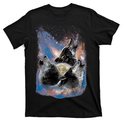 Wildlife - Three Space Wolves T-Shirt