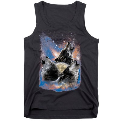 Wildlife - Three Space Wolves Tank Top