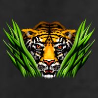 Wildlife - Tiger In Grass Portrait Cool Comfort Performance Bucket Hat