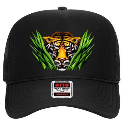 Wildlife - Tiger In Grass Portrait Trucker Hat