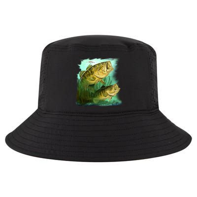 Wildlife - Two Jumping Bass Cool Comfort Performance Bucket Hat