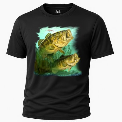 Wildlife - Two Jumping Bass Performance Shirt