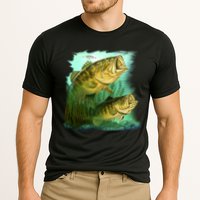Wildlife - Two Jumping Bass Cooling Performance Crew T-Shirt