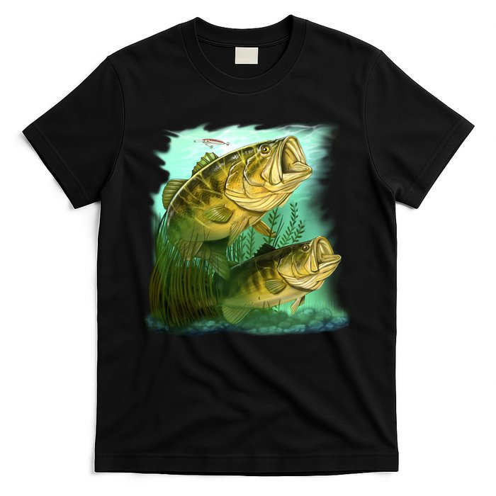 Wildlife - Two Jumping Bass T-Shirt