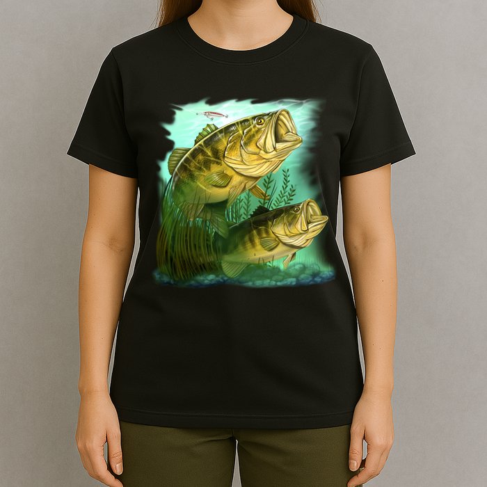 Wildlife - Two Jumping Bass T-Shirt