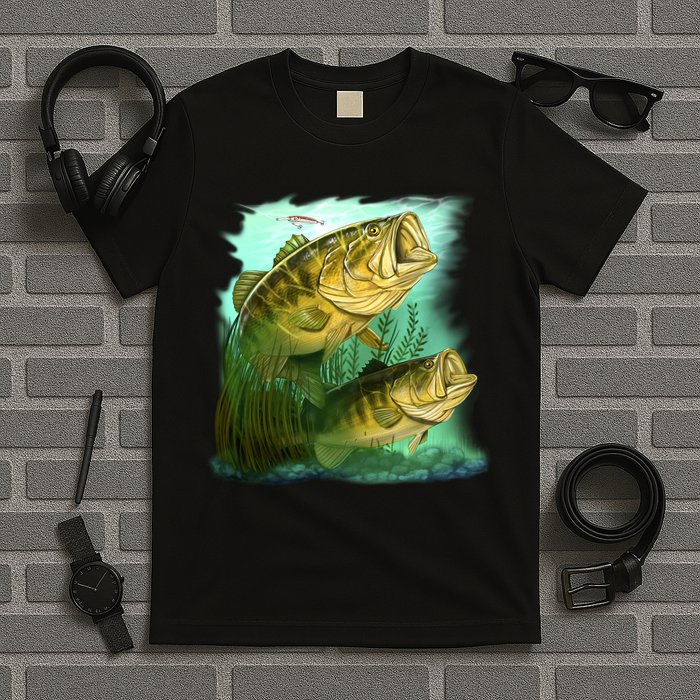 Wildlife - Two Jumping Bass T-Shirt