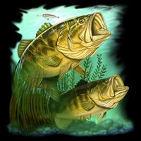 Wildlife - Two Jumping Bass T-Shirt