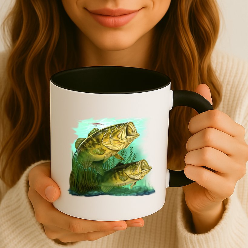 Wildlife - Two Jumping Bass Mug