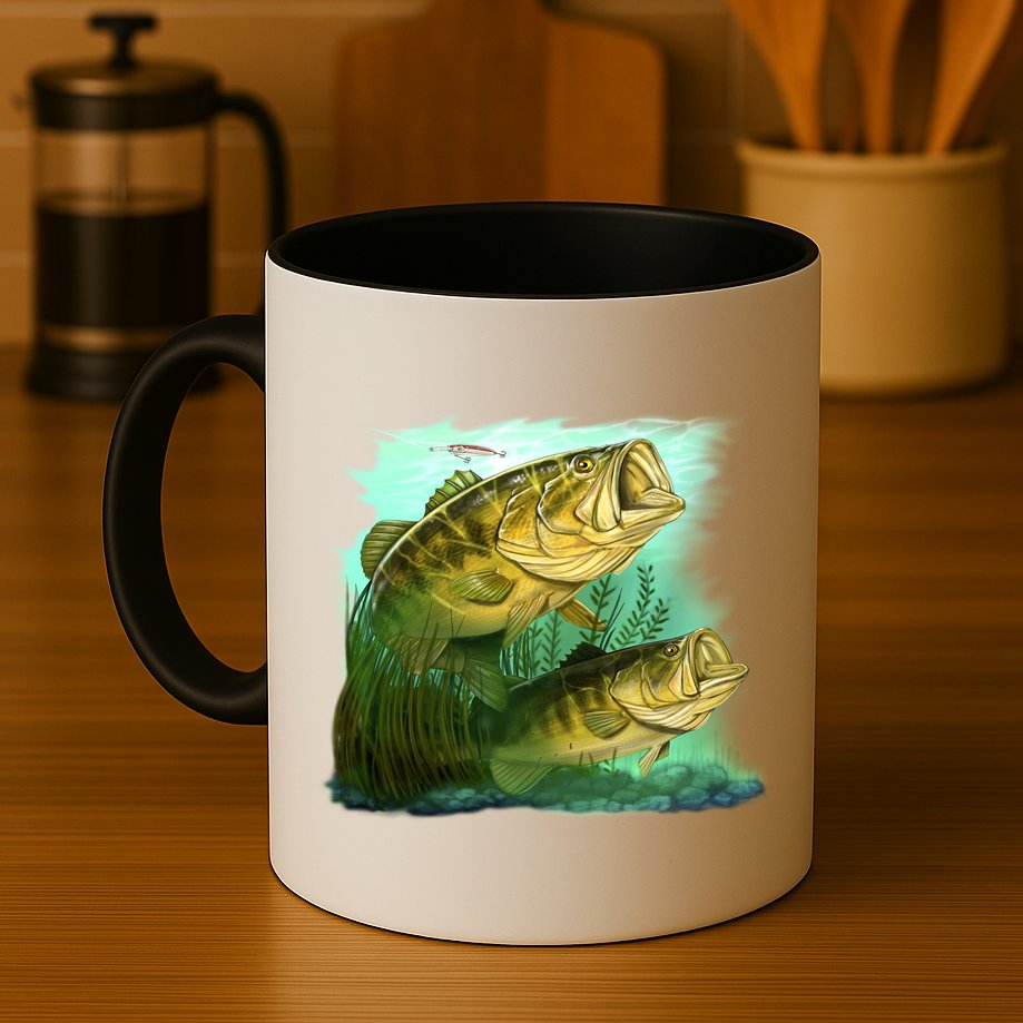 Wildlife - Two Jumping Bass Mug