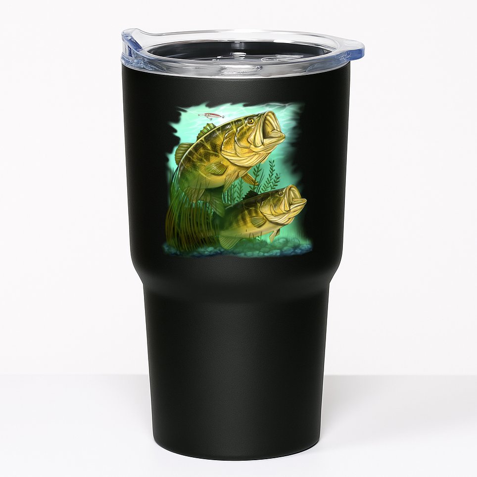 Wildlife - Two Jumping Bass Tumbler