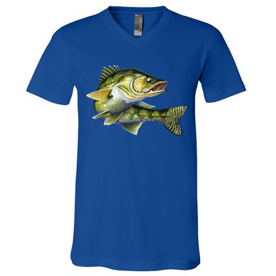 Wildlife - Walleye V-Neck T-Shirt