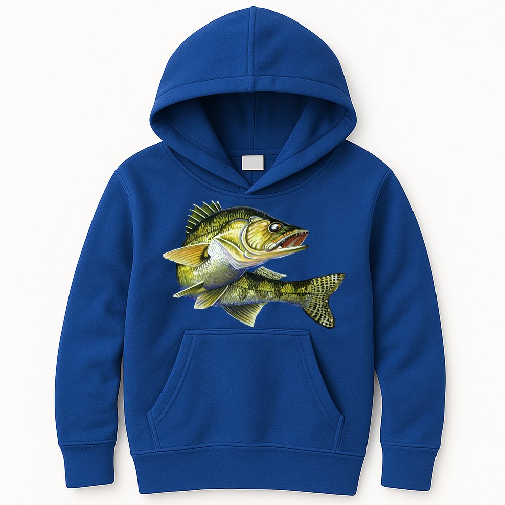Wildlife - Walleye Kids Hoodie