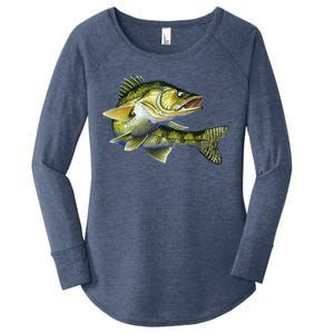 Wildlife - Walleye Women's Perfect Tri Tunic Long Sleeve Shirt