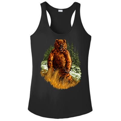 Wildlife - Wild Bear Portrait Ladies PosiCharge Competitor Racerback Tank