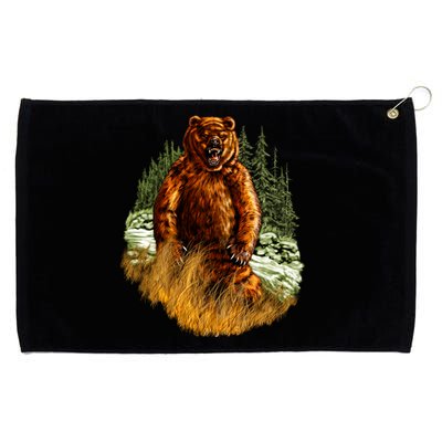 Wildlife - Wild Bear Portrait Grommeted Golf Towel