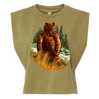 Wildlife - Wild Bear Portrait Garment-Dyed Women's Muscle Tee