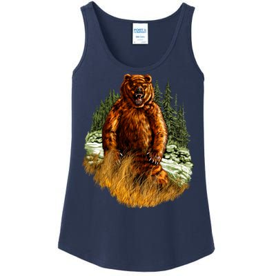 Wildlife - Wild Bear Portrait Ladies Essential Tank