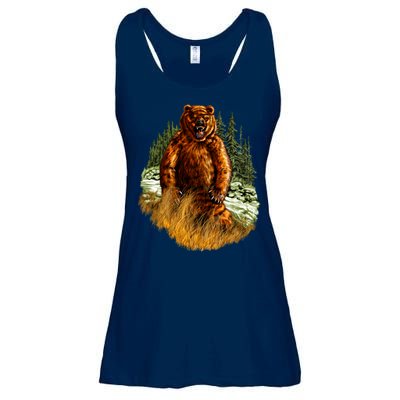 Wildlife - Wild Bear Portrait Ladies Essential Flowy Tank