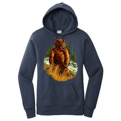 Wildlife - Wild Bear Portrait Women's Pullover Hoodie