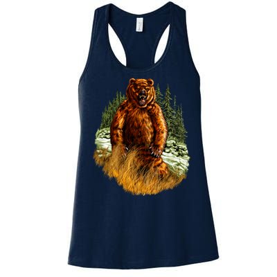 Wildlife - Wild Bear Portrait Women's Racerback Tank