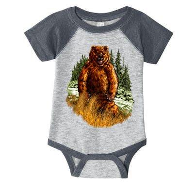 Wildlife - Wild Bear Portrait Infant Baby Jersey Bodysuit