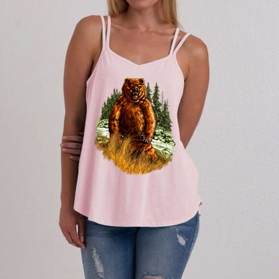 Wildlife - Wild Bear Portrait Women's Strappy Tank