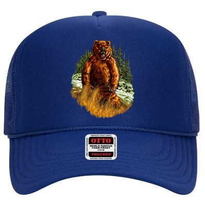 Wildlife - Wild Bear Portrait High Crown Mesh Back Trucker Hat