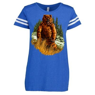 Wildlife - Wild Bear Portrait Enza Ladies Jersey Football T-Shirt