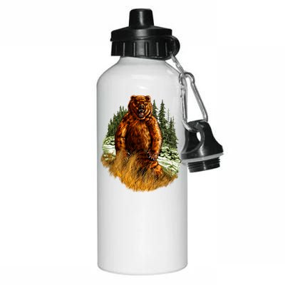 Wildlife - Wild Bear Portrait Aluminum Water Bottle