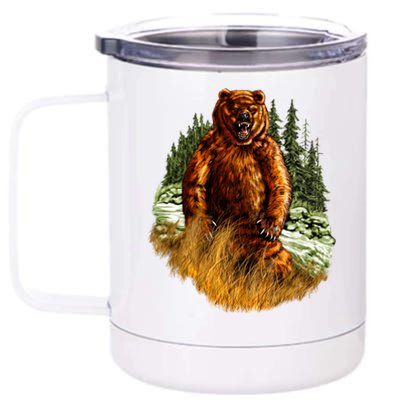 Wildlife - Wild Bear Portrait 12 oz Stainless Steel Tumbler Cup