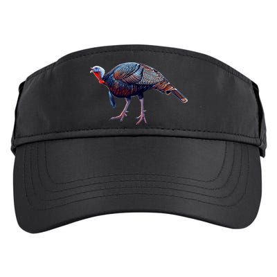 Wildlife - Wild Turky Walking Adult Drive Performance Visor