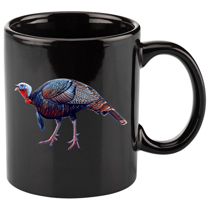 Wildlife - Wild Turky Walking 11oz C Handle Ceramic Mug