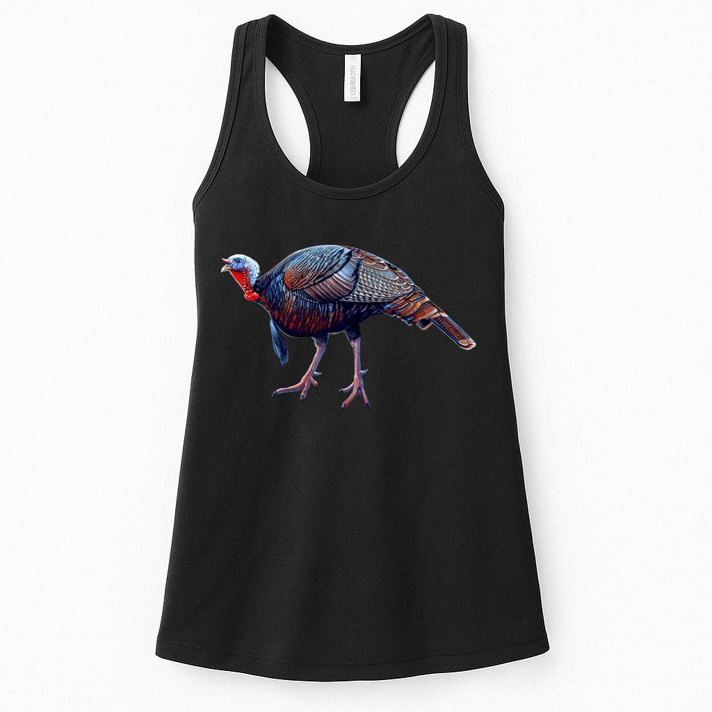 Wildlife - Wild Turky Walking Womens Tank Top
