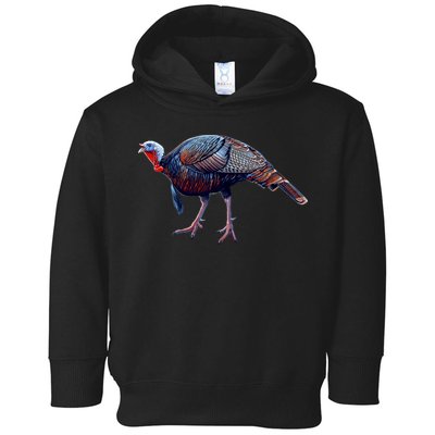 Wildlife - Wild Turky Walking Toddler Hoodie