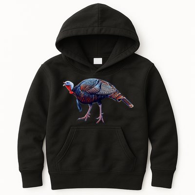 Wildlife - Wild Turky Walking Kids Hoodie