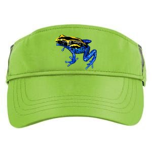 Wildlife - Yellow And Blue Frog Adult Drive Performance Visor