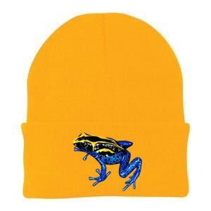 Wildlife - Yellow And Blue Frog Knit Cap Winter Beanie